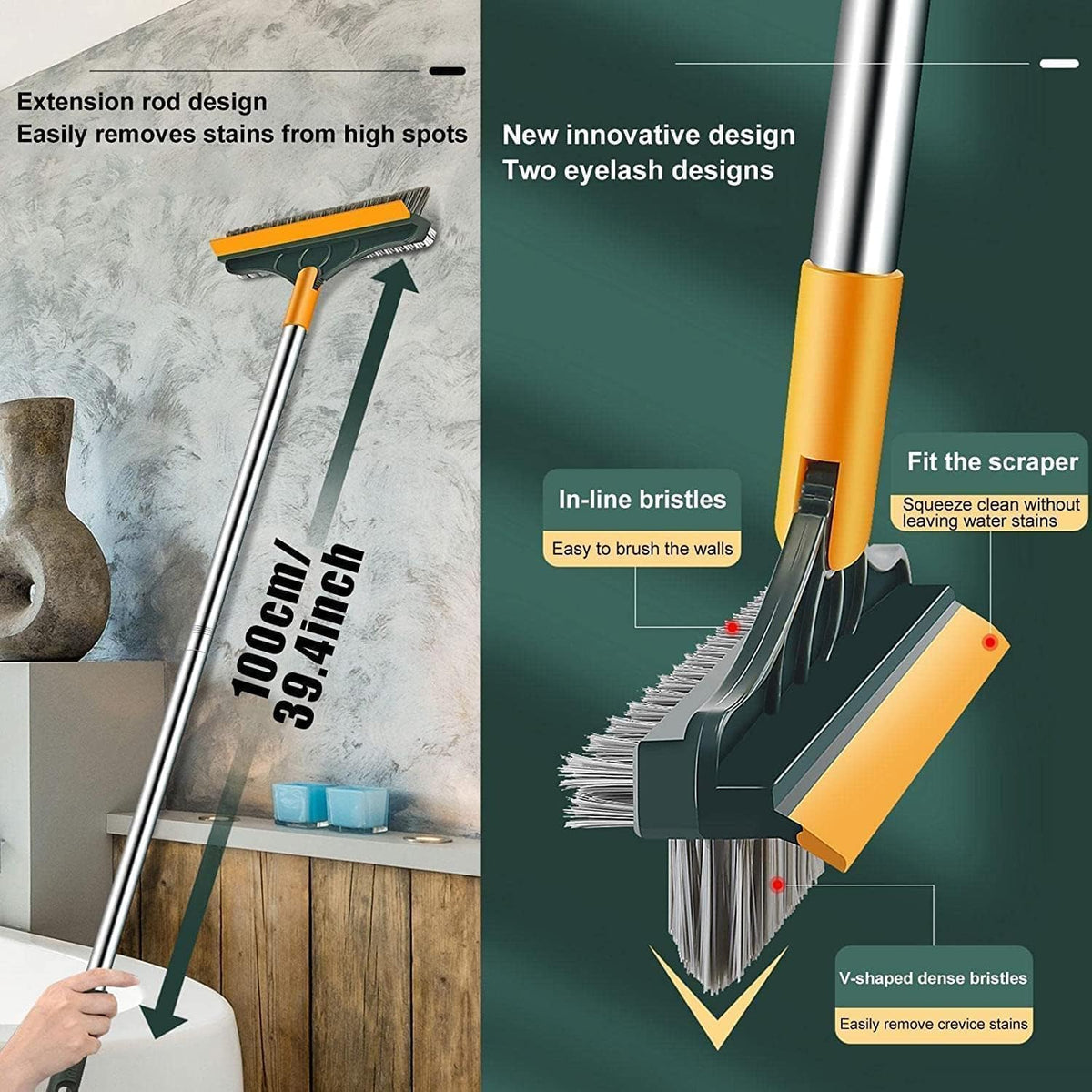3-in-1 Bathroom Cleaning Brush